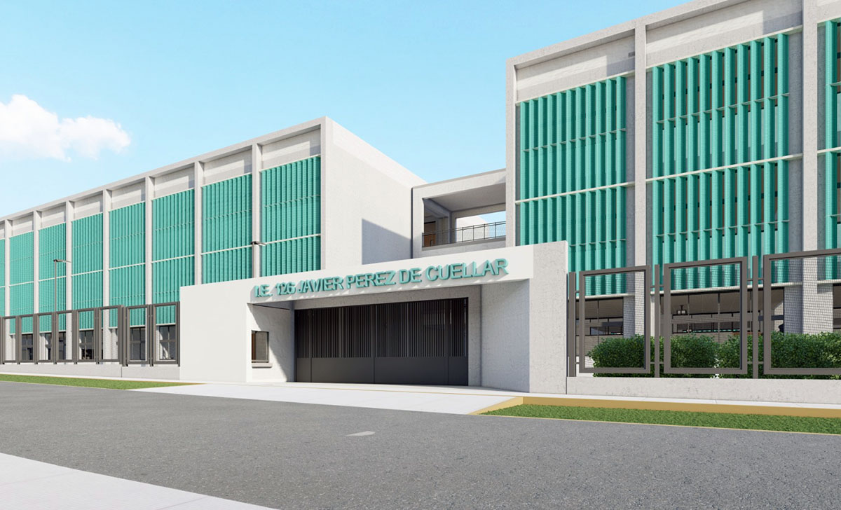 Imagen referencial de la Escuela Bicentenario 126 Javier Pérez de Cuéllar