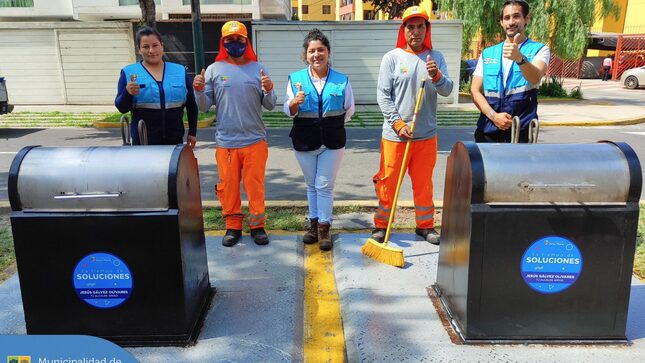 ✅ Se ha realizado la reposición de nuevos contenedores soterrados ubicados en la cuadra 15 de Jr. Pachacutec.