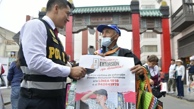 “Yo no caigo en la extorsión ¡Yo denuncio!”: Mininter y PNP instan a ciudadanía a denunciar extorsiones