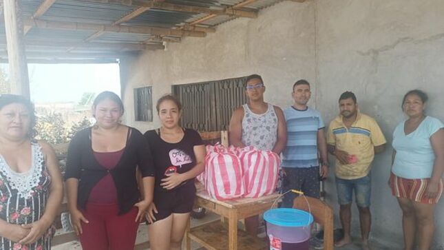 También Se Entregó Almuerzos: Alcalde Dispuso Limpieza Y Nivelación De Terrenos De Las Once Familias Damnificadas De Voraz Incendio En Nuevo Horizonte