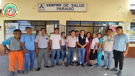 Director ejecutivo visitó centro de salud de la zona