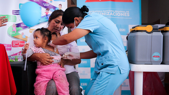 Intensifican barrido de vacunación contra la Poliovirus y Sarampión en la región Lima