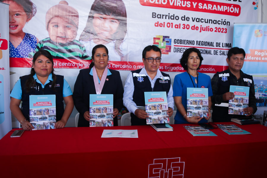 Intensifican barrido de vacunación contra la Poliovirus y Sarampión en la región Lima
