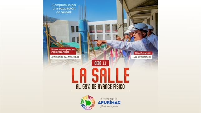 Gobernador regional Percy Godoy asigna presupuesto de más de s/ 15 millones para obras de continuidad en Abancay