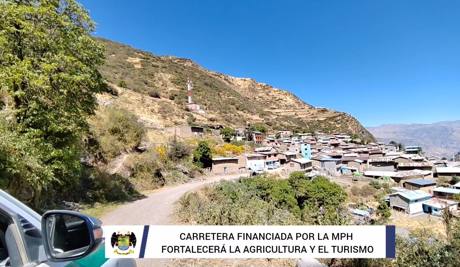 Carretera financiada por la MPH fortalecerá la agricultura, el turismo y el sueño de una "Planta Procesadora de Lácteos" en Vichaycocha