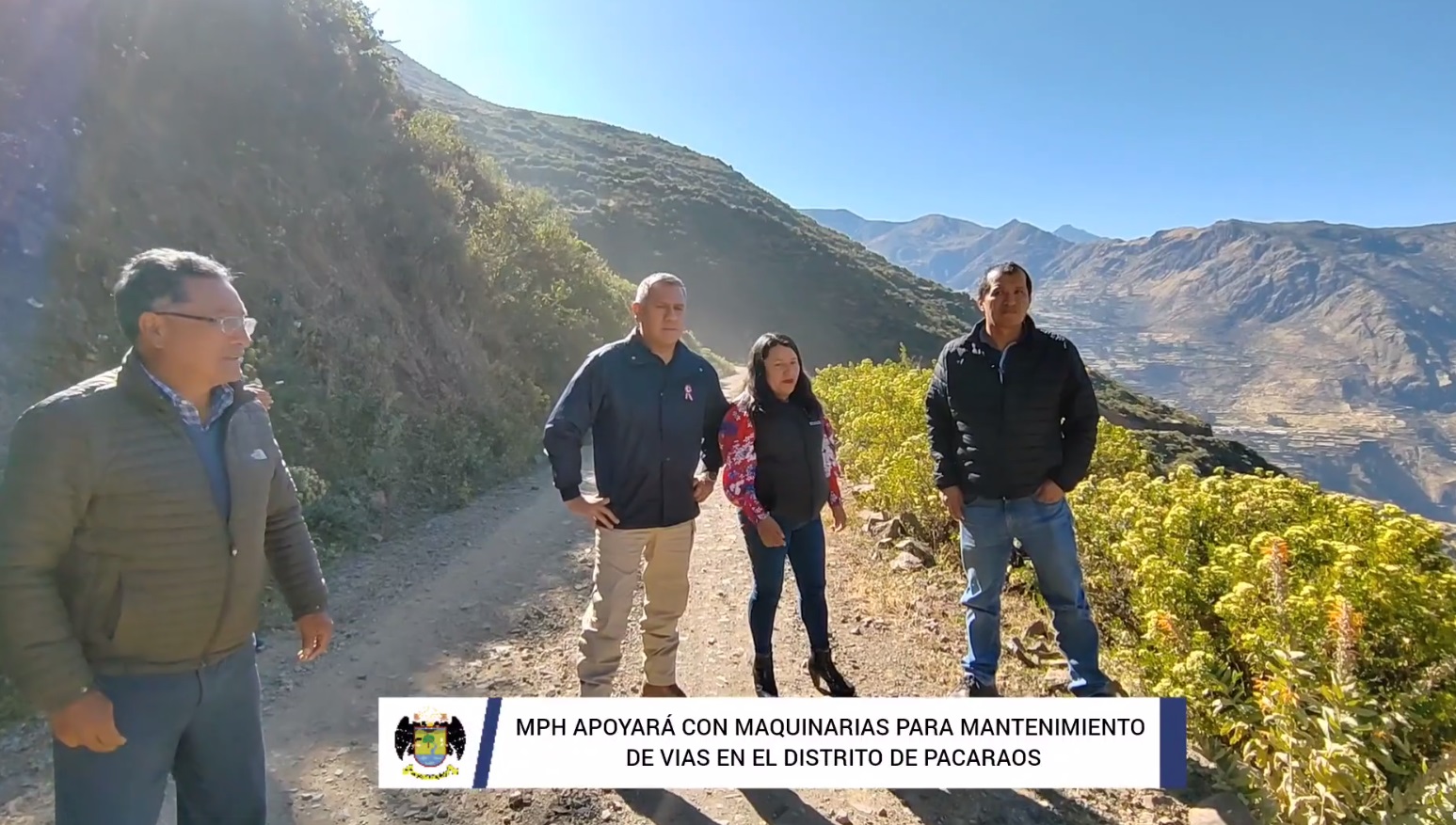 MPH apoyará con maquinarias para mantenimiento de vías en el distrito de Pacaraos