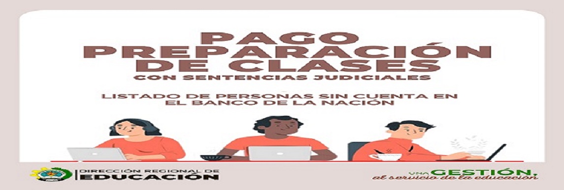 Pago Preparación de Clases con Sentencia Judicial DRE Ica