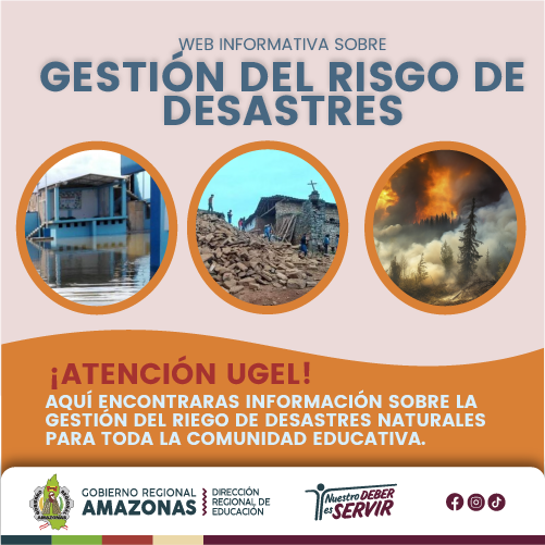 flayer con información