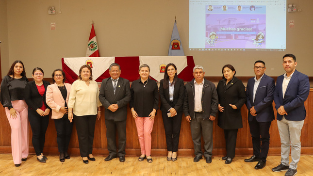 Foto grupal de la delegación de la UNSM y la UNICA.