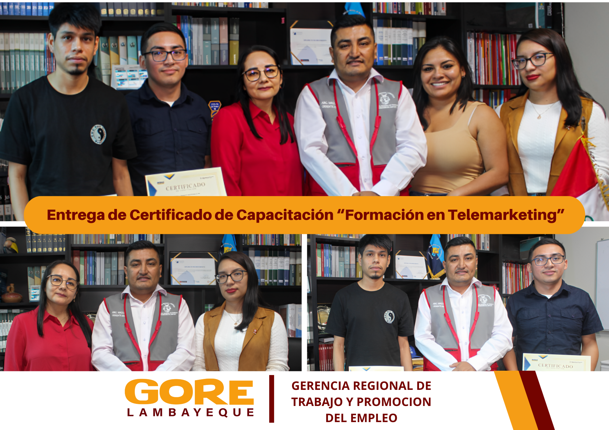 fotos de entrega de certificado