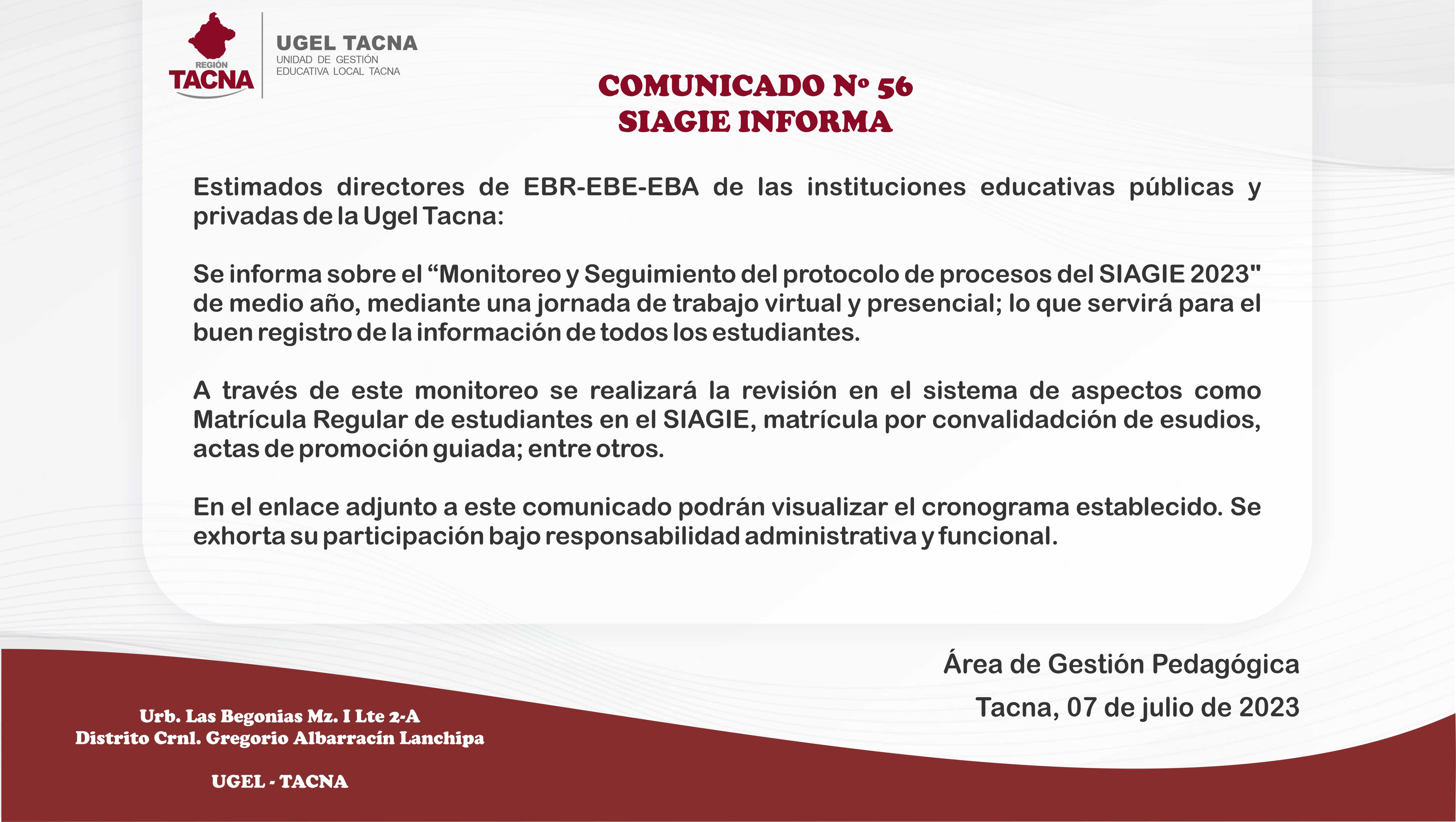 Archivo JPG de comunicado