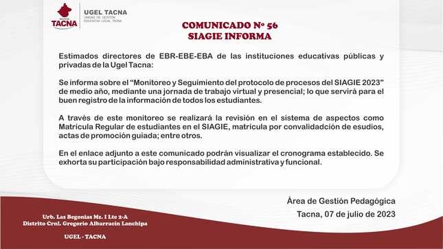 Archivo JPG de comunicado