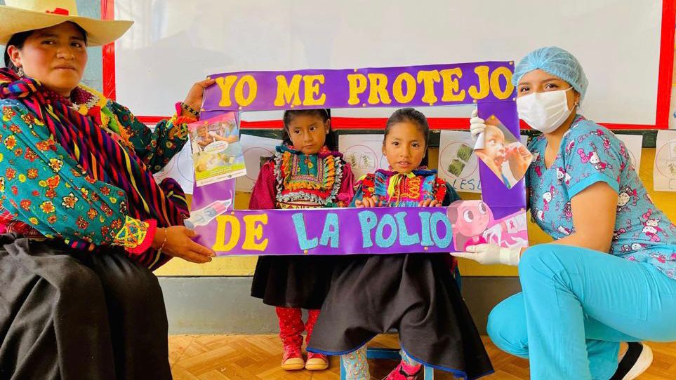 Más de 130 000 niños y niñas se vacunaron contra polio y sarampión en los primeros días de barrido de vacunación