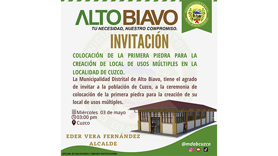 Colocación de primera piedra e inicio de obra