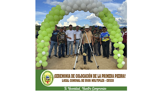 Colocación de primera piedra e inicio de obra