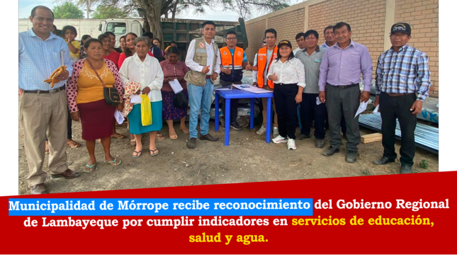 𝗠𝘂𝗻𝗶𝗰𝗶𝗽𝗮𝗹𝗶𝗱𝗮𝗱 𝗱𝗲 𝗠ó𝗿𝗿𝗼𝗽𝗲 𝗲𝘀 𝗿𝗲𝗰𝗼𝗻𝗼𝗰𝗶𝗱𝗮 𝘆 𝗳𝗲𝗹𝗶𝗰𝗶𝘁𝗮𝗱𝗮 𝗽𝗼𝗿 𝗲𝗹 𝗚𝗼𝗯𝗶𝗲𝗿𝗻𝗼 𝗥𝗲𝗴𝗶𝗼𝗻𝗮𝗹 𝗱𝗲 𝗟𝗮𝗺𝗯𝗮𝘆𝗲𝗾𝘂𝗲.