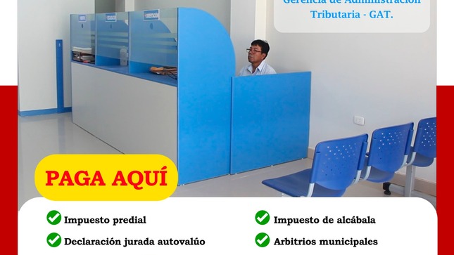 Gerencia de Administración Tributaria cuenta con nuevo local para atender a nuestra población.