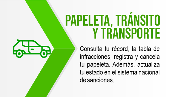 Archivo en formato imagen acerca de papeleta, tránsito y transporte.