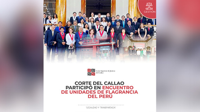 Corte Superior de Justicia del Callao participó en el Primer Encuentro de Unidades de Flagrancia del Perú