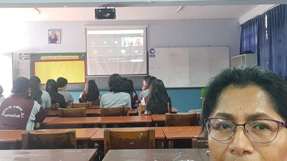 Alumnos dle colegio Dora Mayer participan en curso de formación de jueces escolares