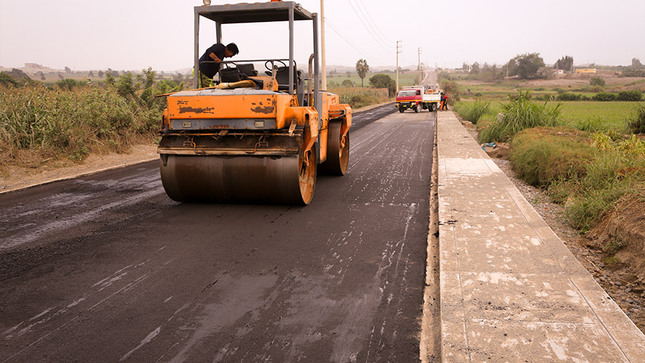 Gore Lima ejecuta tramo final de la obra: “Pistas y veredas de la Av. Augusto B. Leguía – Meta II” en Végueta