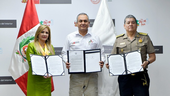 Policía Nacional y Municipalidad de San Isidro suscriben convenio para reforzar patrullaje integrado
