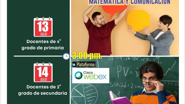 Webinar sobre la implementación de las competencias de matemática y comunicación