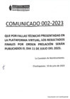 Vista preliminar de documento Comunicado 002 -2023 y 003 - 2023