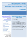 Vista preliminar de documento Reporte Mensual de Conflictos Sociales N° 232 - Junio 2023