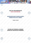 Vista preliminar de documento Guía de Procedimientos GP-021-OPH/UGP/004 “Incorporación de Modalidades Formativas en el RENIEC”, primera versión