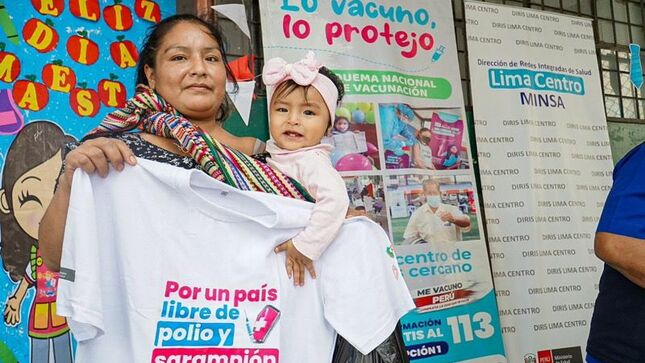 Foto 1 de 300 brigadas de vacunación se despliegan para proteger a menores de 5 años contra la polio y sarampión
