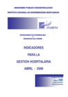 Vista preliminar de documento Indicadores de Gestión Hospitalaria del INEN - Abril 2008