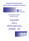 Vista preliminar de documento Indicadores de Gestión Hospitalaria del INEN - Setiembre 2008