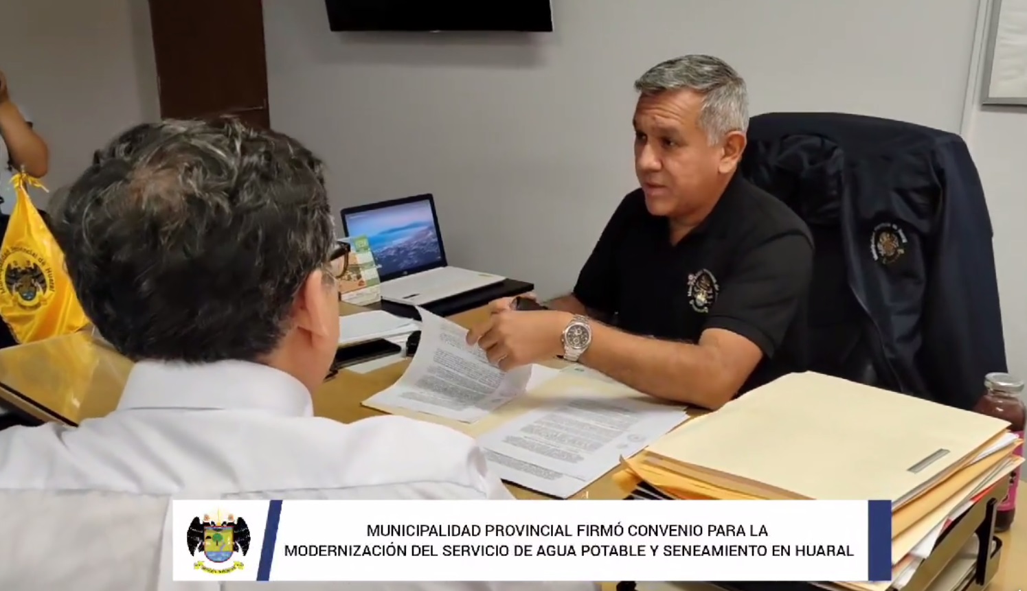 Municipalidad provincial firmó convenio para la modernización del servicio de agua potable y saneamiento en Huaral