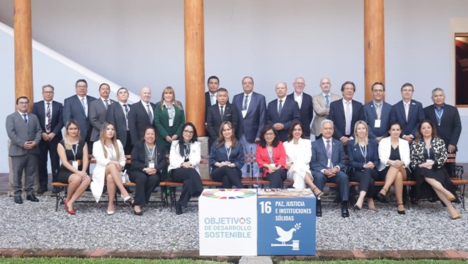 Representantes de diez países iberoamericanos participaron en la Conferencia Iberoamericana de Justicia Constitucional.