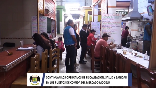 Continúan los operativos de fiscalización, salud y sanidad en los puestos de comida del mercado modelo