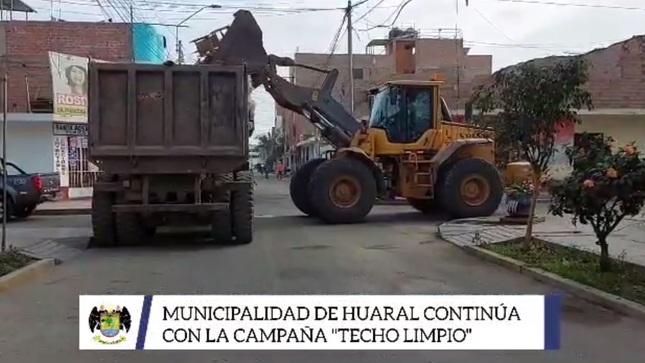 Municipalidad provincial de Huaral continúa con la campaña de "Techo Limpio"