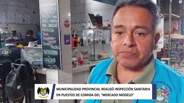 Municipalidad provincial realizó inspección sanitaria en puestos de comida del "Mercado Modelo"