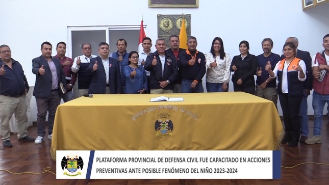 Alcaldes se reunieron con representantes del INDECI para acordar acciones ante la proximidad del fenómeno de "El Niño Global"