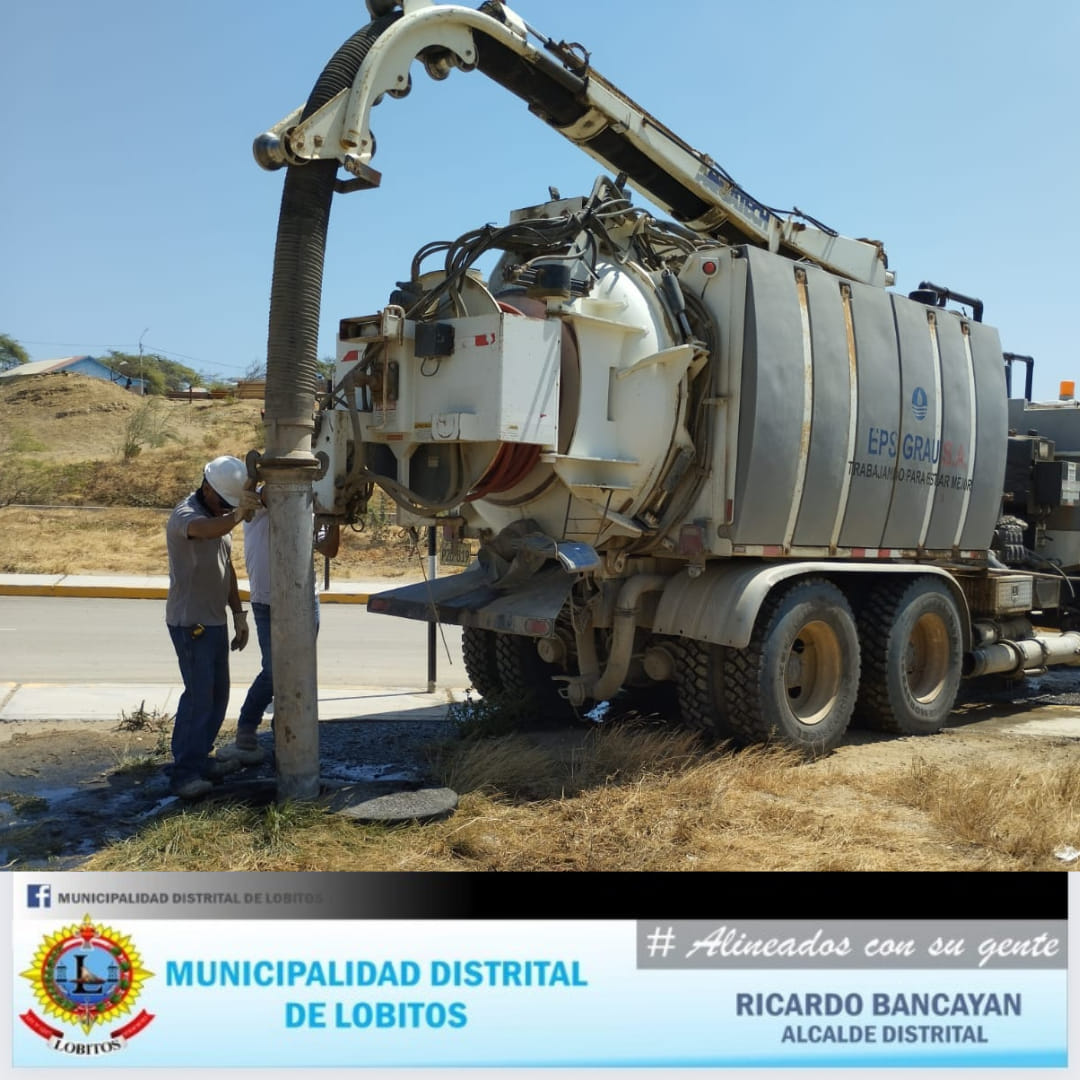 archivo JPG de Hidrojet de EPS GRAU realiza trabajos ante colapso de desagües en Lobitos