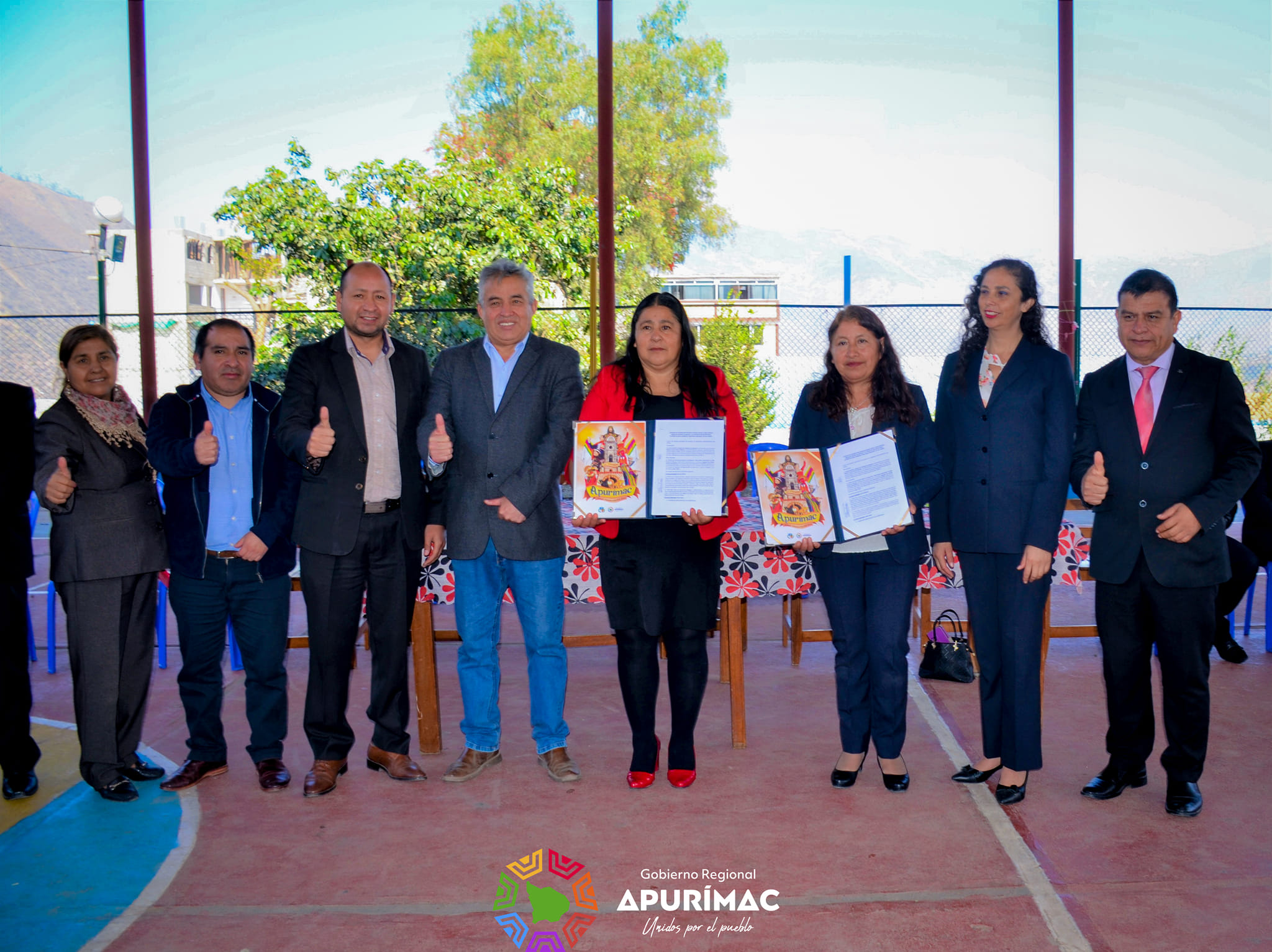 Suscripción de convenio contribuirá que adolescentes de aldea infantil Virgen del Rosario de Abancay logren culminar etapa escolar