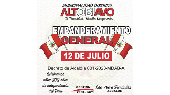 ¡Embanderamiento General!