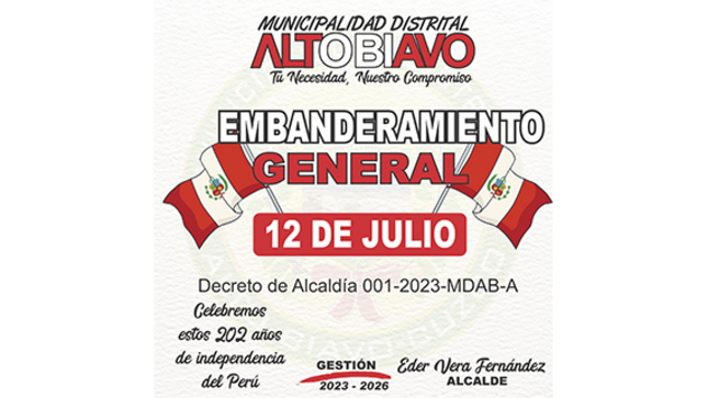 ¡Embanderamiento General!