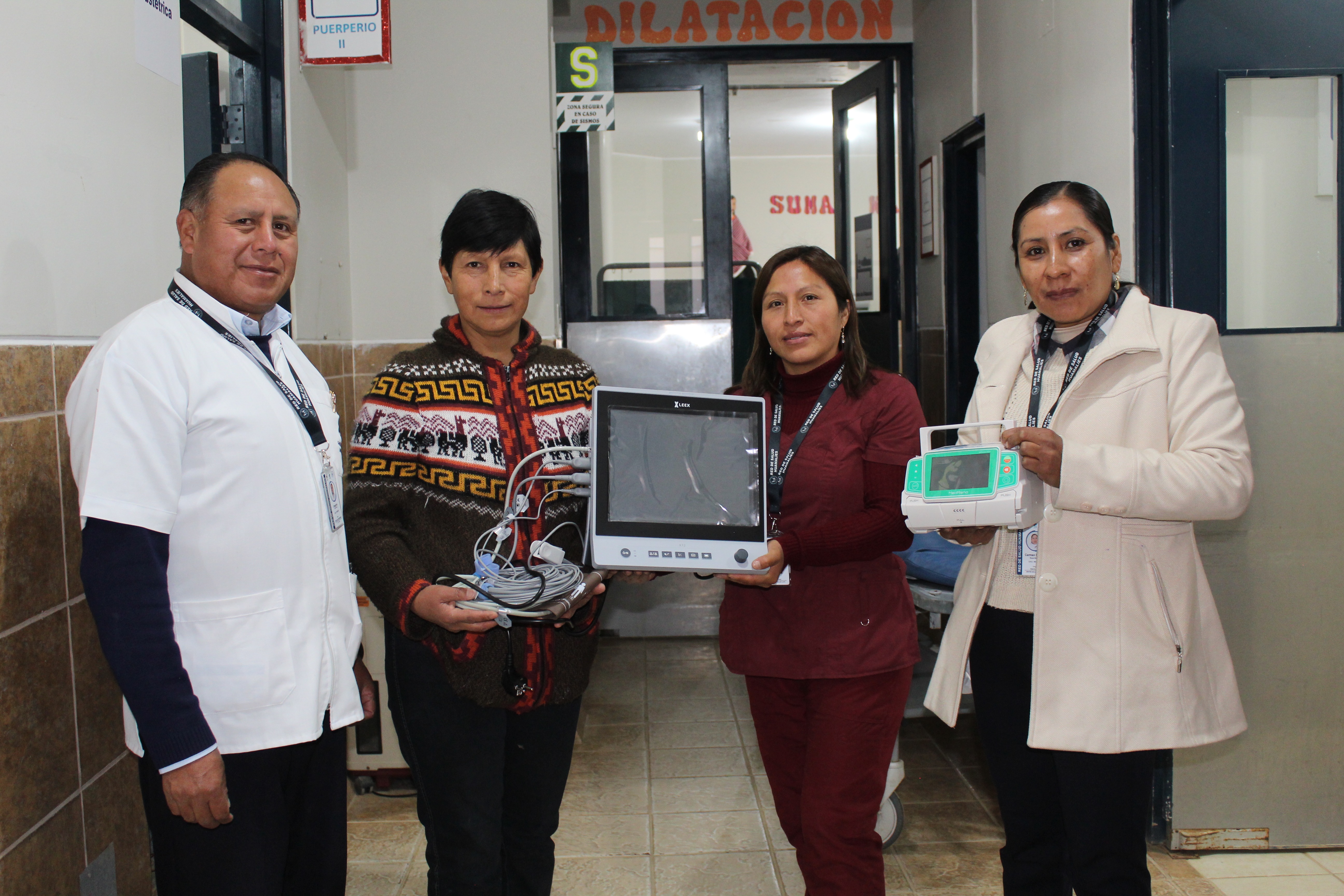 Personal  del centro de salud Llata 