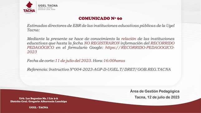 Archivo JPG de comunicado