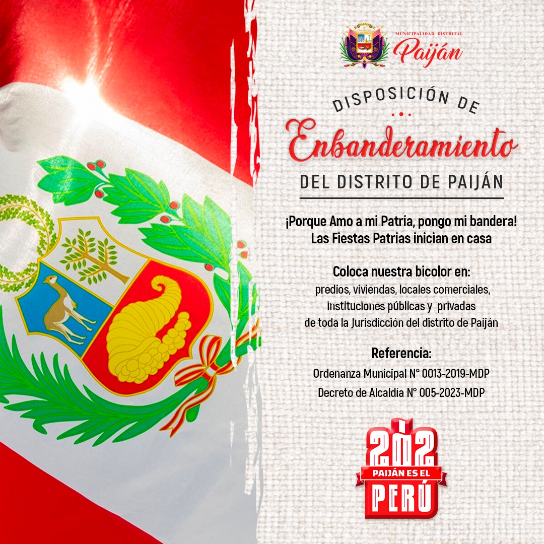 EMBANDERAMIENTO POR FIESTAS PATRIAS