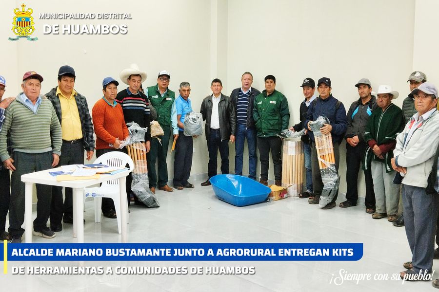 ENTREGA DE HERRAMIENTAS A COMUNIDADES