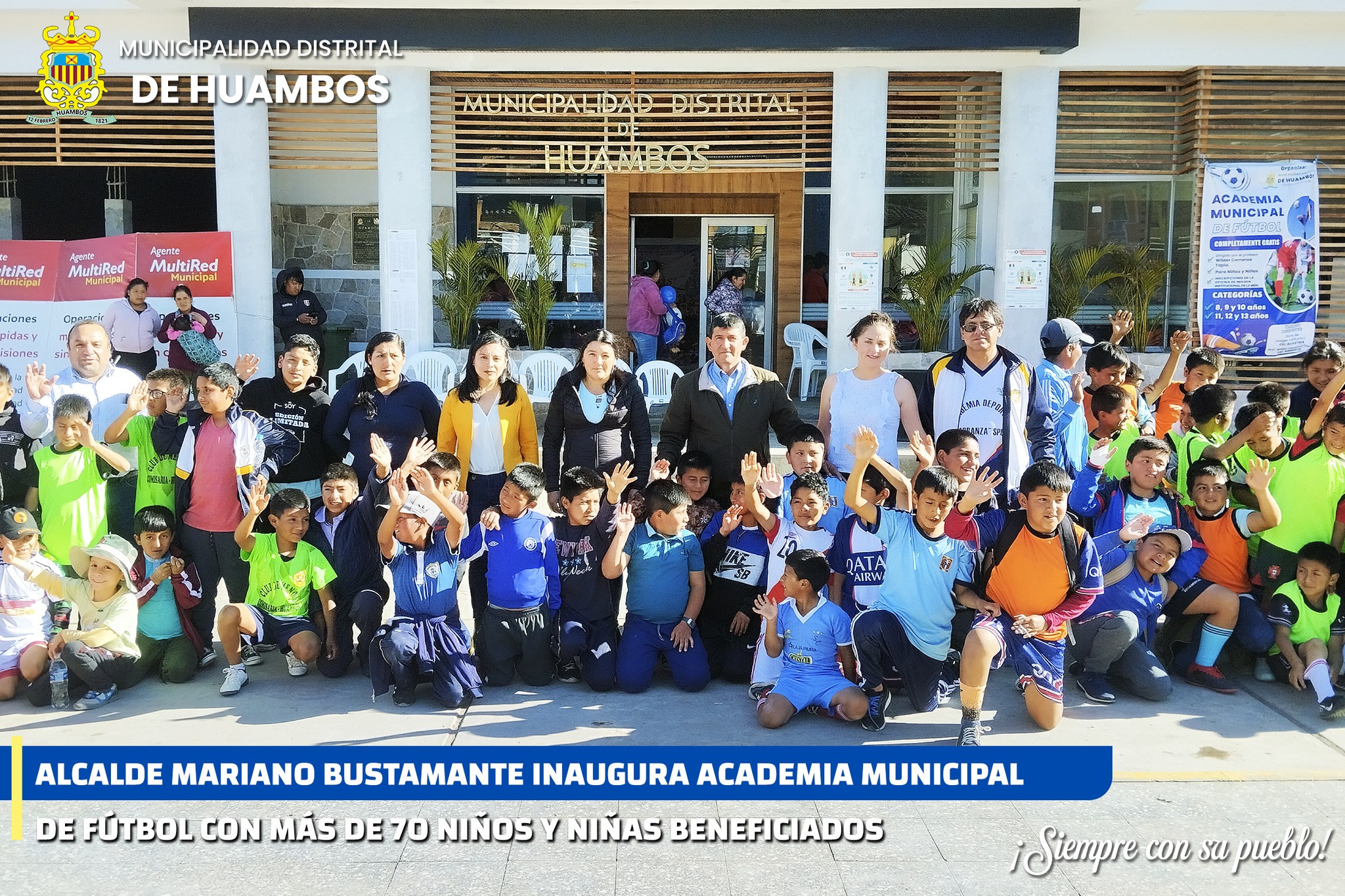 Inauguración de la Academia Municipal de Fútbol de Huambos