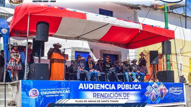 Municipalidad de Chumbivilcas realiza primera audiencia pública de rendición de cuentas 