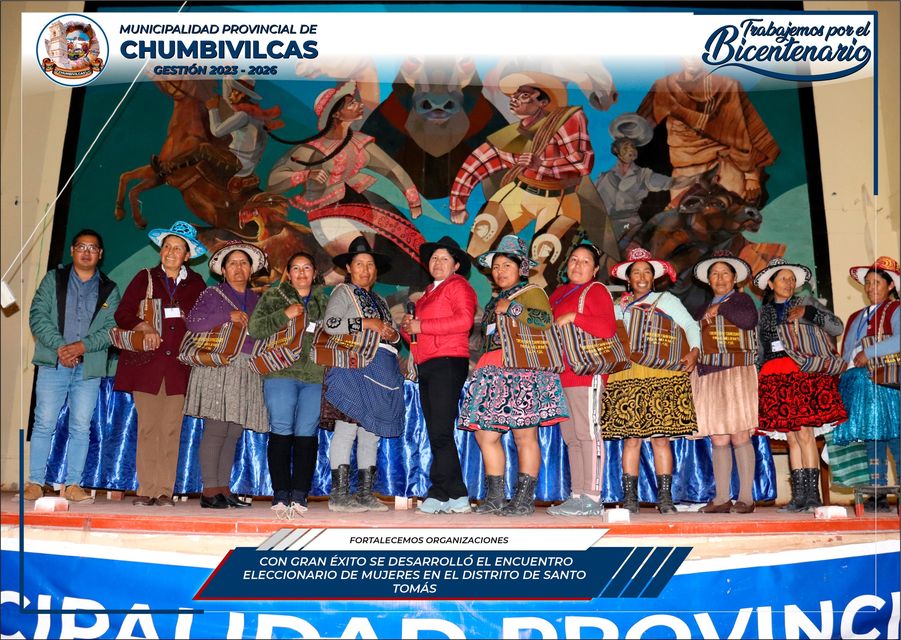 Se desarrolla con éxito el encuentro distrital de organizaciones de mujeres de Santo Tomás - Chumbivilcas
